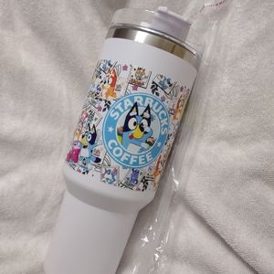 Bluey Starbucks doodles tumbler